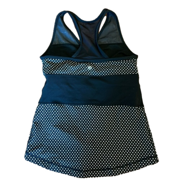 Lululemon athletica tank top size women’s 8 in black polka dot - Picture 2 of 7